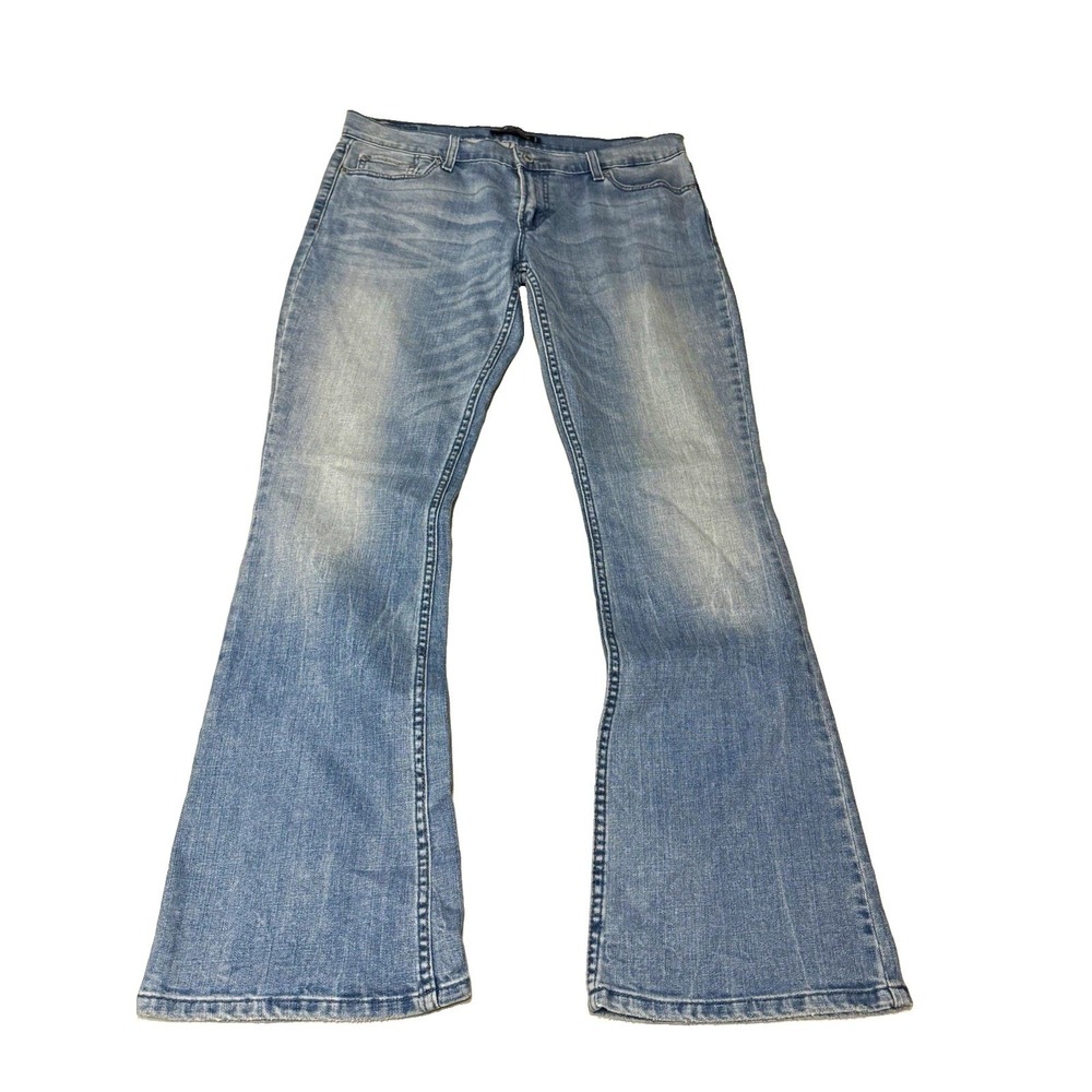 Levi's Too Superlow 524 Women's Size 13M Light Wash Low Rise Flare Jeans Y2K